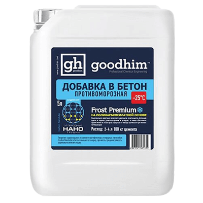 Product image for GOODHIM (Гудхим) FROST PREMIUM добавка для бетонов, для теплого пола
