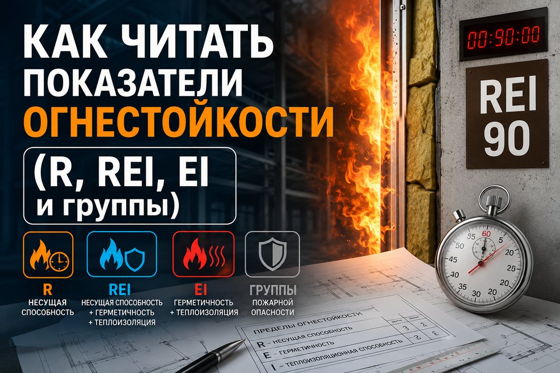Предел огнестойкости R, RE, REI, EI Как читать показатели огнестойкости R, RE, REI, EI и группы