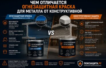 Огнезащитная краска или конструктивная огнезащита, в чём разница Огнезащитная краска или конструктивная огнезащита, в чём разница